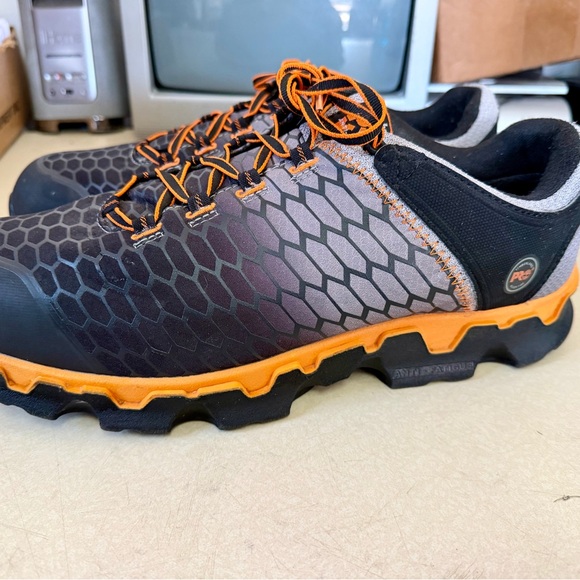 Size 15 Timberland Men’s Pro Powertrain Sport Work Shoes Alloy Toe Orange Black main image 6